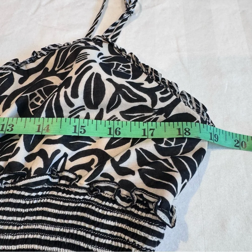 BCBGMaxAzria Monochrome Patterned Dress,‎ Size Large